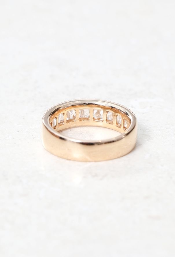 Vintage & Antique 18k Rose Gold & Diamond Band - 4