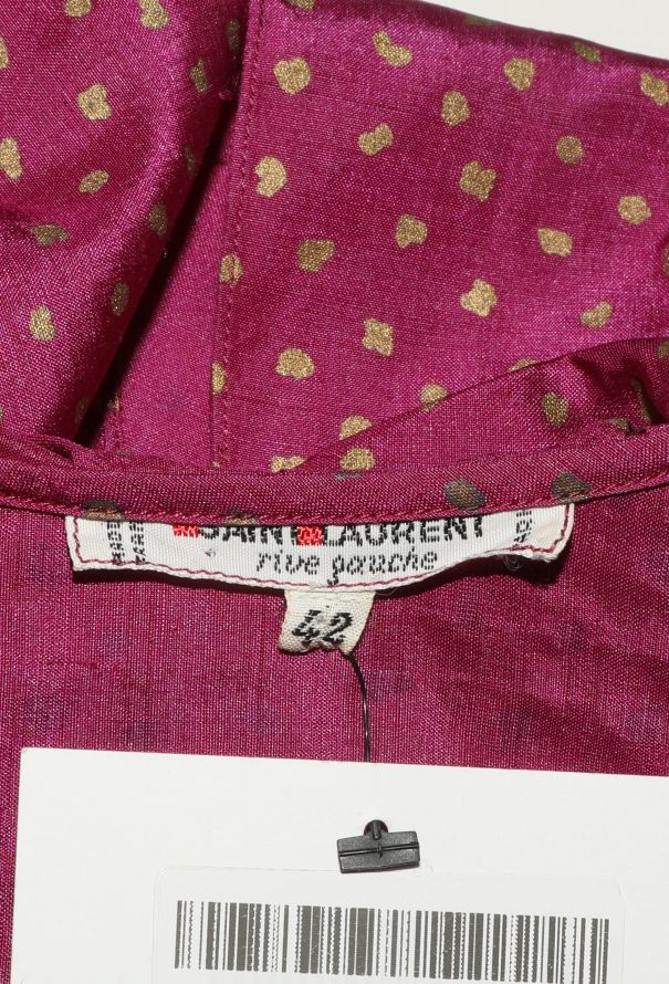 Saint Laurent 1981 Polka Dot Tassel Blouse - 7