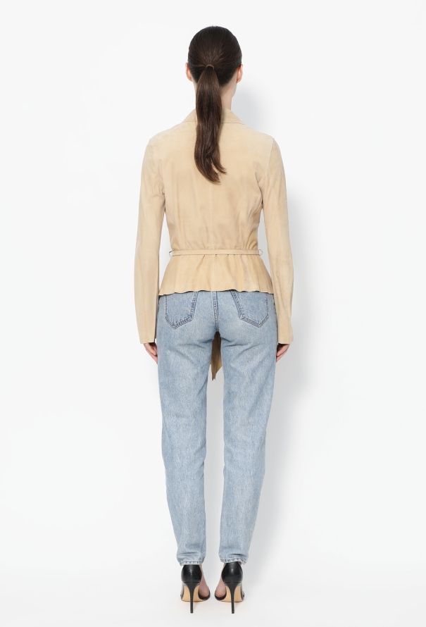 Hermès S/S 2011 Belted Suede Jacket - 5