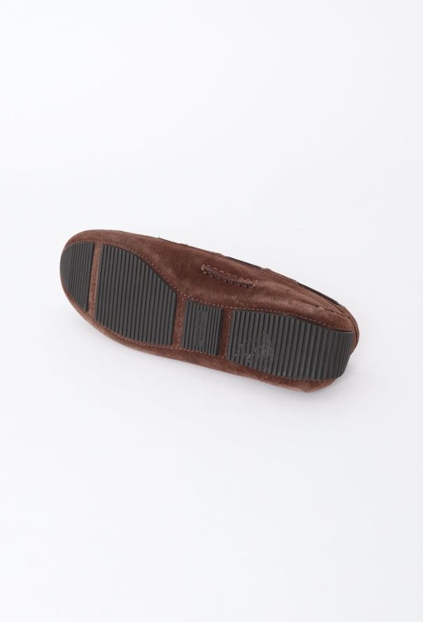 Bottega Veneta Suede Intrecciato Mocassins - 5