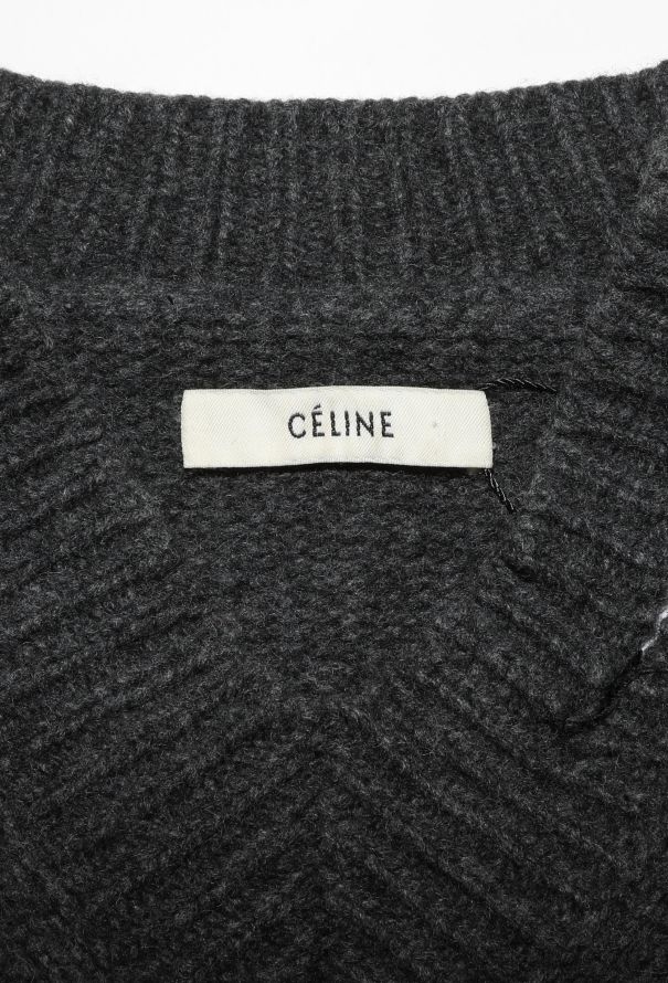 Céline F/W 2017 Distressed Cropped Sweater - 5