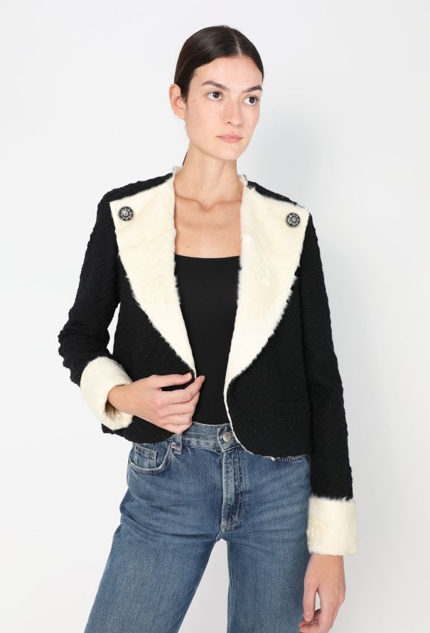 Chanel 2009 Embroidered Fur-Lined Jacket - 2