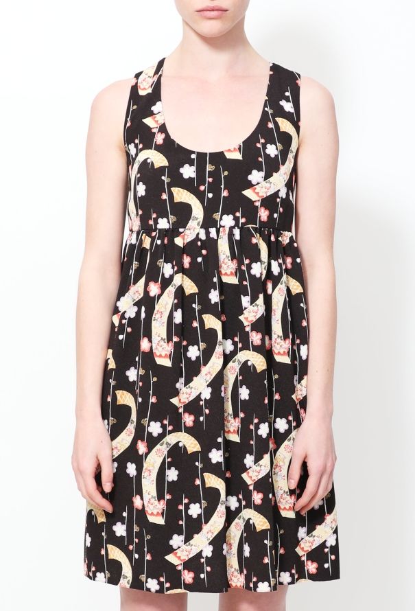 Saint Laurent 2015 Floral Print Crêpe Dress - 1
