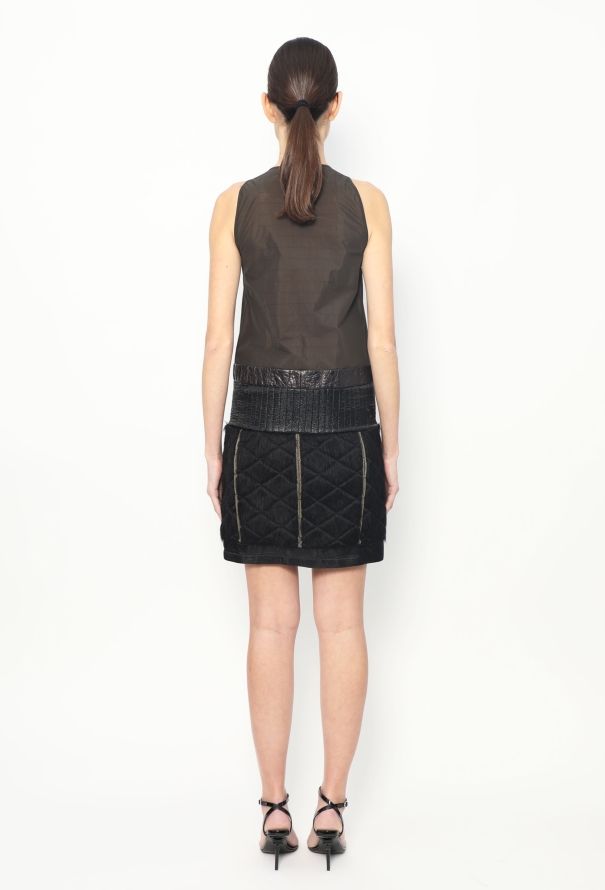 Balenciaga F/W 2010 Patchwork Textured Dress - 5