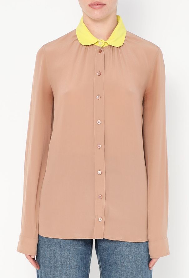 Gucci Resort 2012 Bicolor Silk Blouse - 1