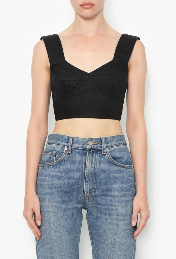 Céline Classic Cotton Bralette Top - 1