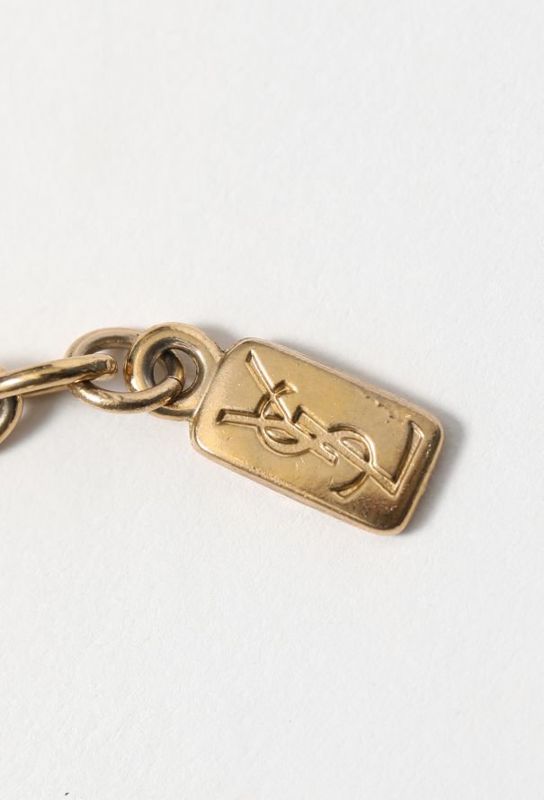 Saint Laurent Vintage Goossens' Strass Heart Necklace - 4