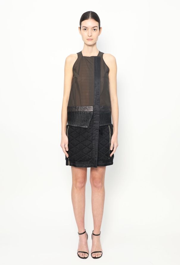 Balenciaga F/W 2010 Patchwork Textured Dress - 4