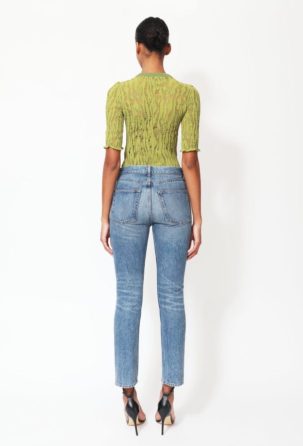 Louis Vuitton 2015 Intarsia Knit Top Green - 3