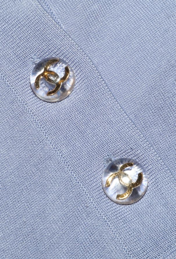 Chanel '90s Ribbed Trim 'CC' Top - 5