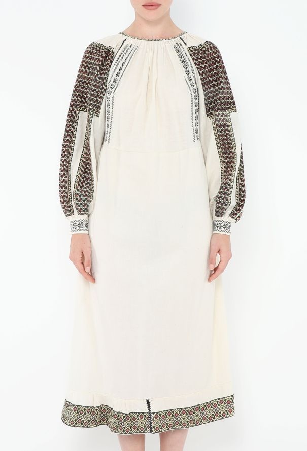 World Treasures Vintage Hand-Embroidered Kaftan - 4