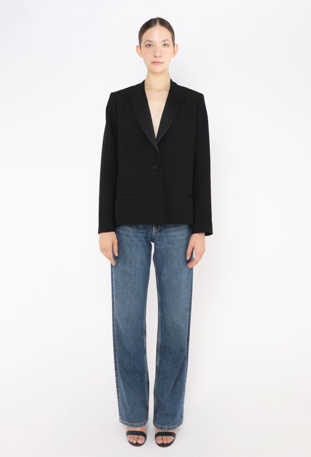 Balenciaga Classic Piqué Smoking Blazer - 2