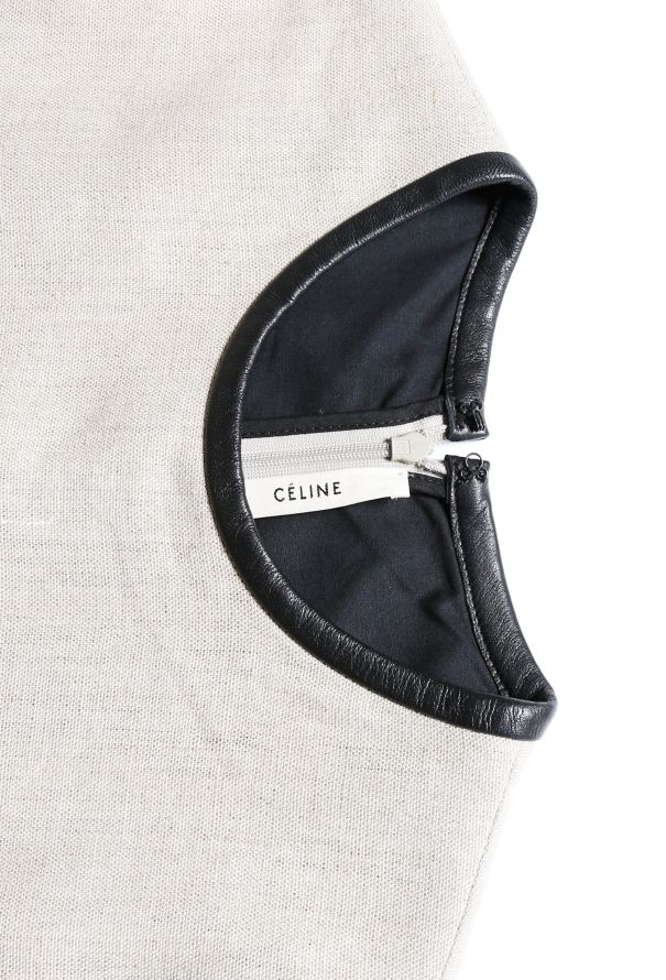 Céline Resort 2011 Leather Trim Dress - 5