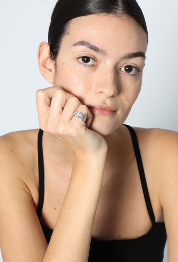 Mellerio 18k White Gold & Diamond Ring - 3