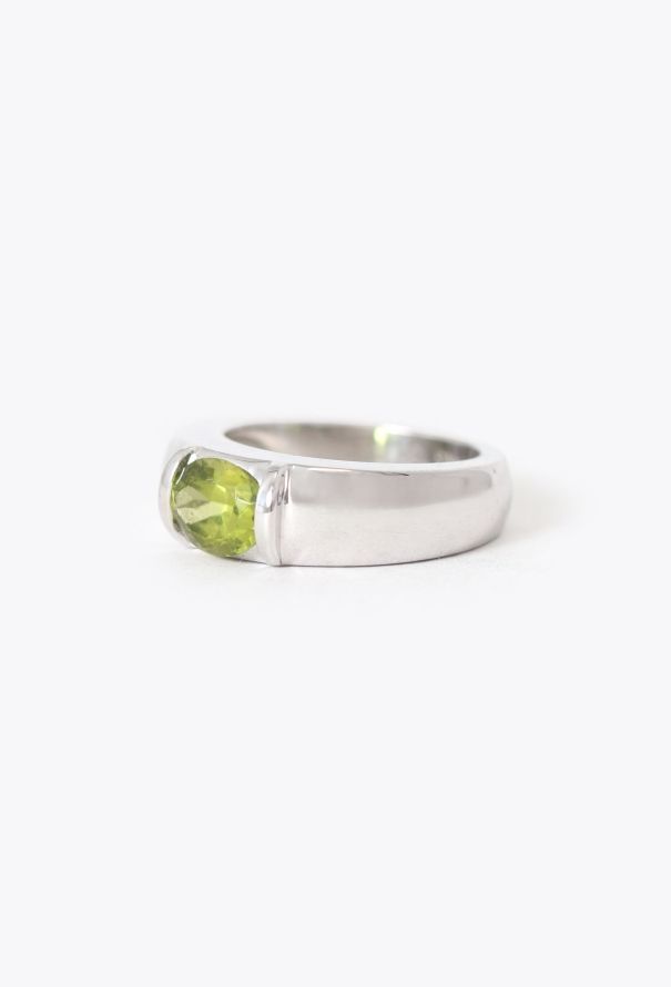 Chaumet 18K White Gold & Peridot Ring - 5
