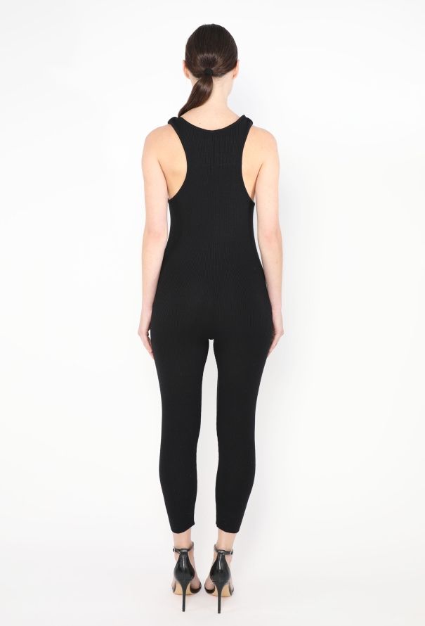 Chanel 1994 Ribbed 'CC' Button Jumpsuit - 4