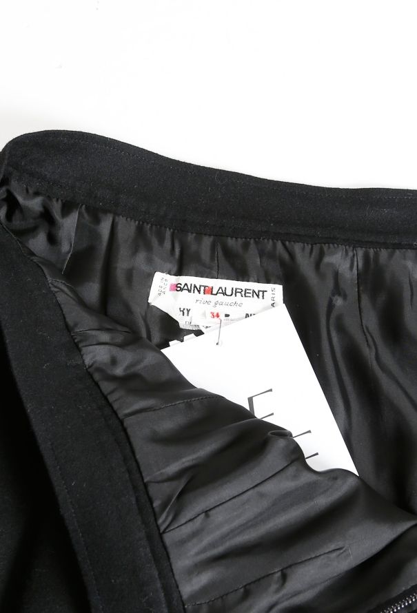 Saint Laurent 70s High-Waisted Wool Skirt - 4