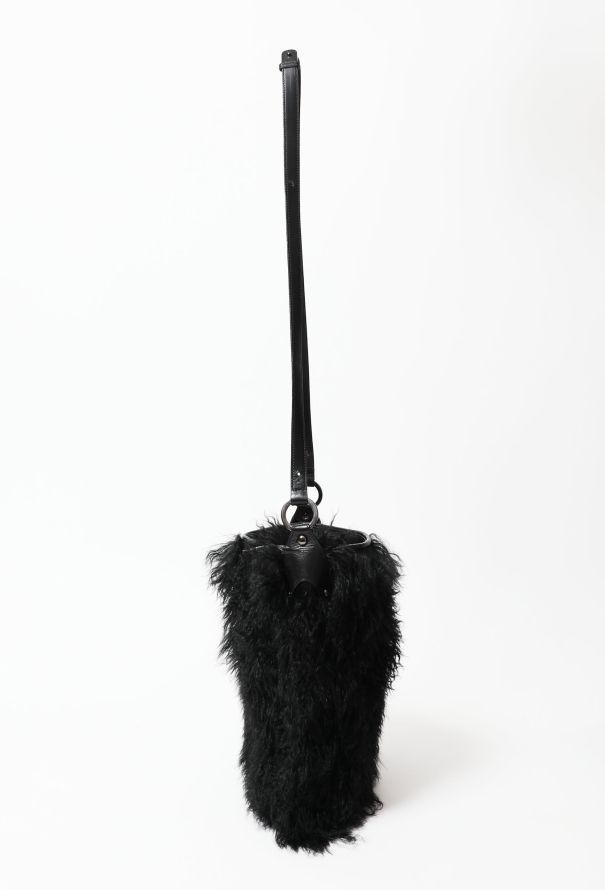 Saint Laurent 90's Shearling Hobo Bag - 4