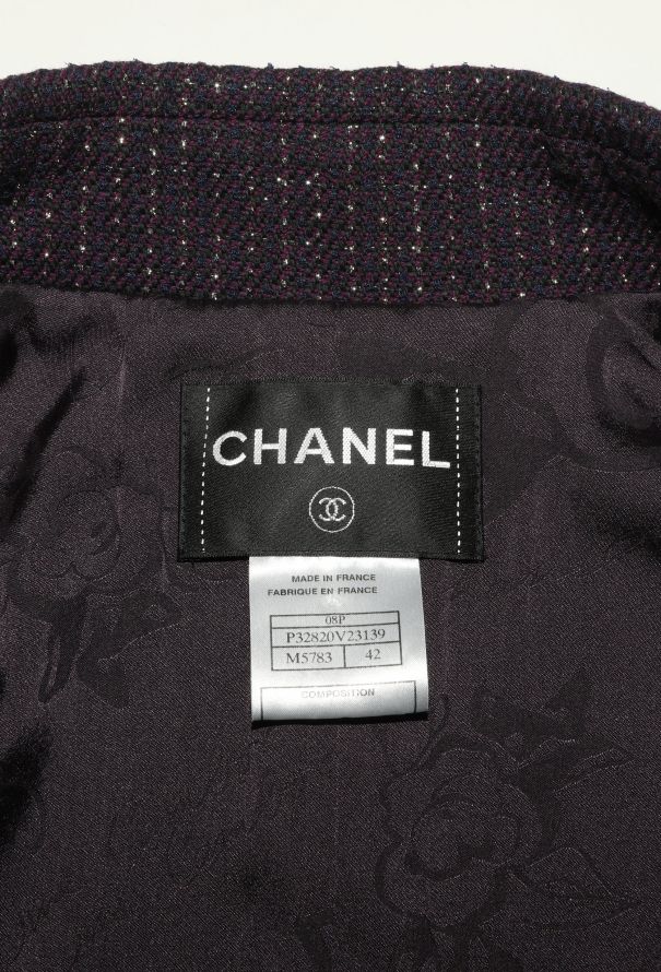 Chanel 2008 Iridescent Tweed Jacket - 5