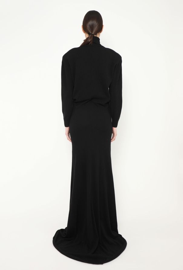 Saint Laurent F/W 2022 Cashmere Knit Gown - 5