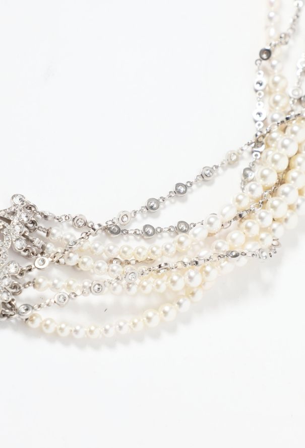 Chanel S/S 2020 Embellished Pearl 'CC' Belt - 4