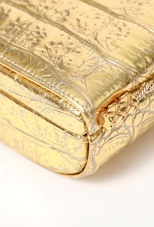 Chanel Rare Pre-Fall 2019 Gold Mini Evening Bag - 11