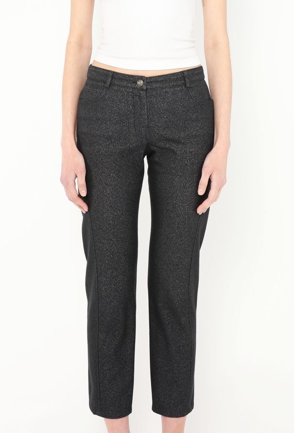 Chanel 2005 Iridescent 'CC' Button Jeans - 2