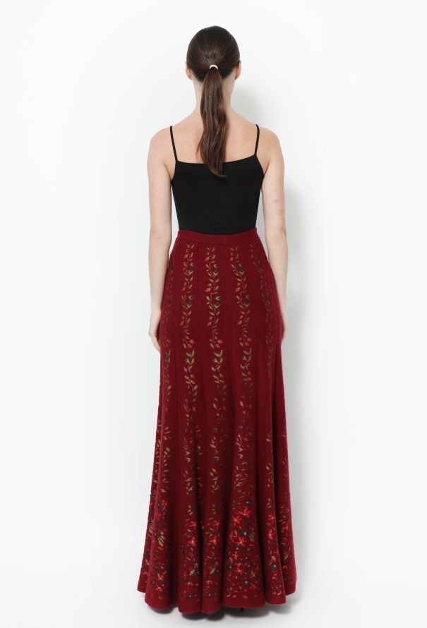 Alaïa '90s Floral Maxi Skirt - 4