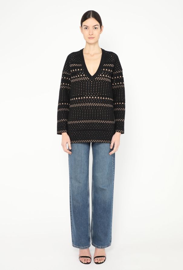Alaïa Oversized Laser-Cut Sweater - 2