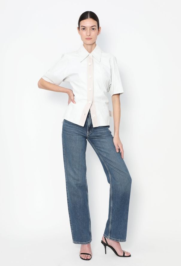 Céline 2017 Belted Lambskin Top - 7