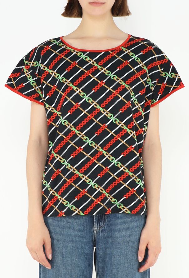 Céline Vintage Cotton Chainlink T-Shirt - 1