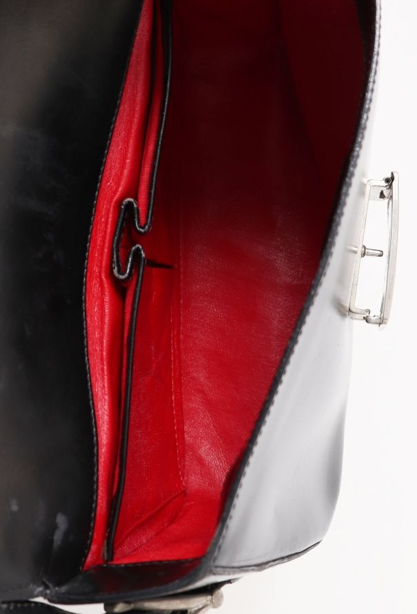 Céline Vintage Calèche Bag Black - 11