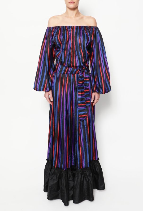 Lanvin COUTURE '70s Off Shoulder Gown - 2