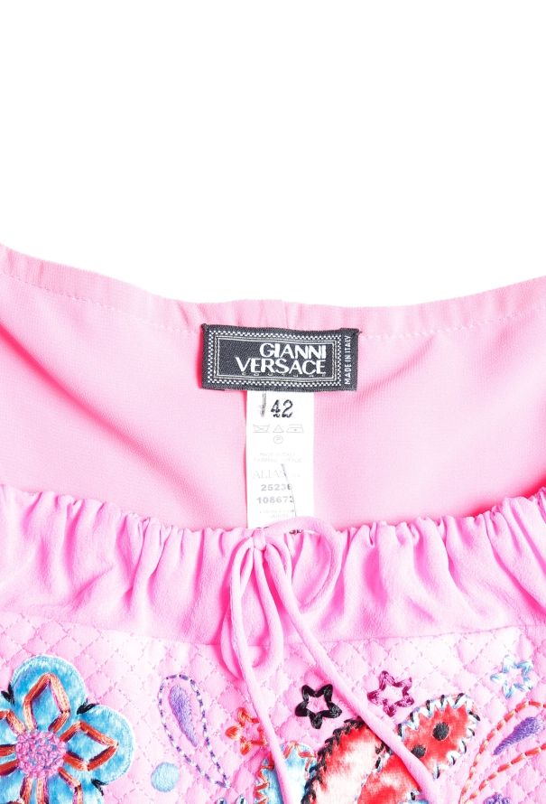Gianni Versace F/W 2002 Embroidered Silk Dress - 5