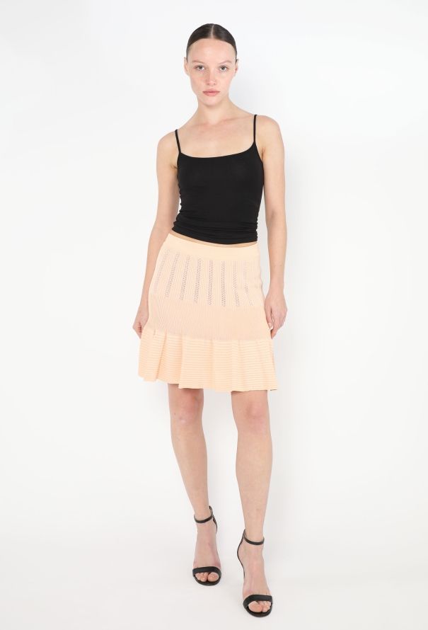 Alaïa Early '90s Fluted Knit Skirt - 1