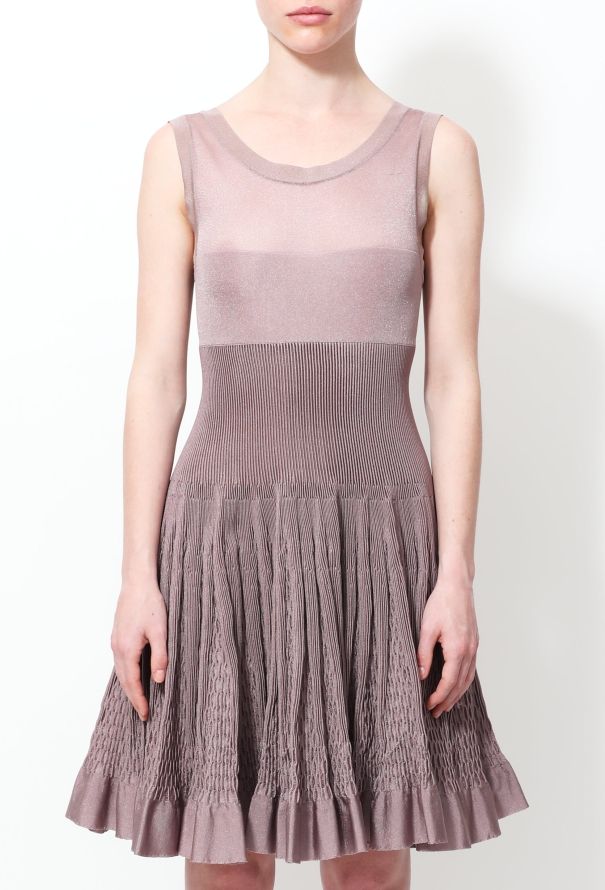 Alaïa Flared Metallic Skater Dress - 2