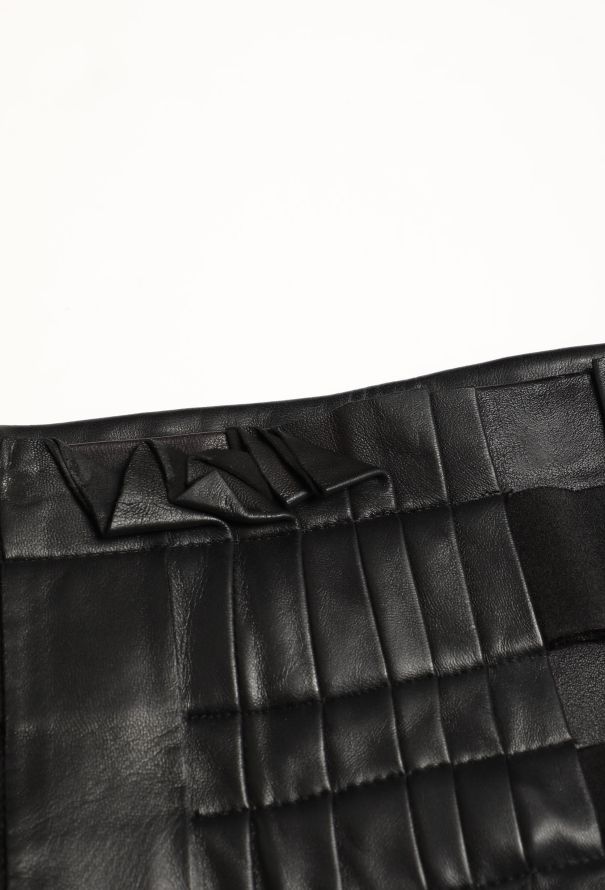 Balenciaga Campaign S/S 2010 Pleated Leather Skirt - 9