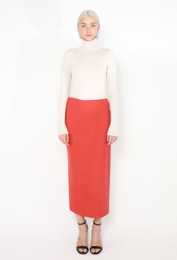 Jil Sander Early 2000s Asymmetrical Felted Skirt - 1