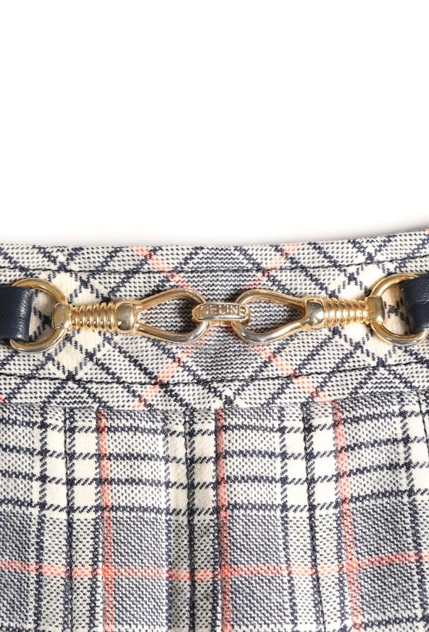 Céline '70s Pleated Horsebit Skirt - 5