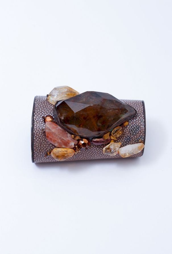 Exquisite Vintage Stingray Amber Cuff - 8