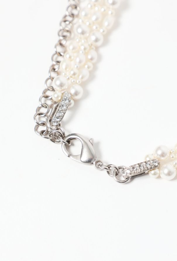 Chanel S/S 2020 Embellished Pearl 'CC' Belt - 6