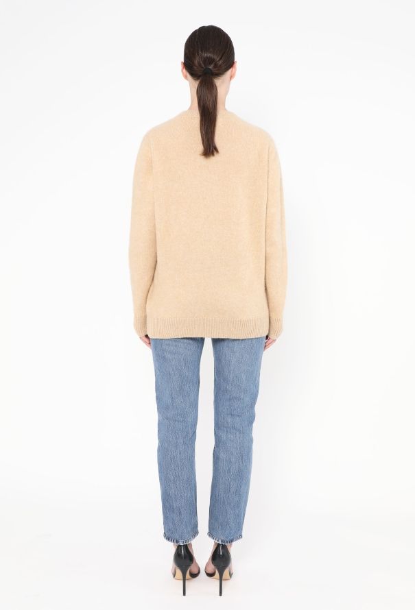 The Elder Statesman Cashmere Sweater Beige - 4
