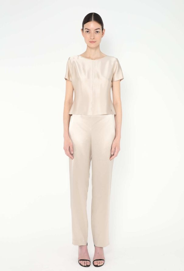 Chanel Charmeuse Cap-Sleeve Ensemble - 2