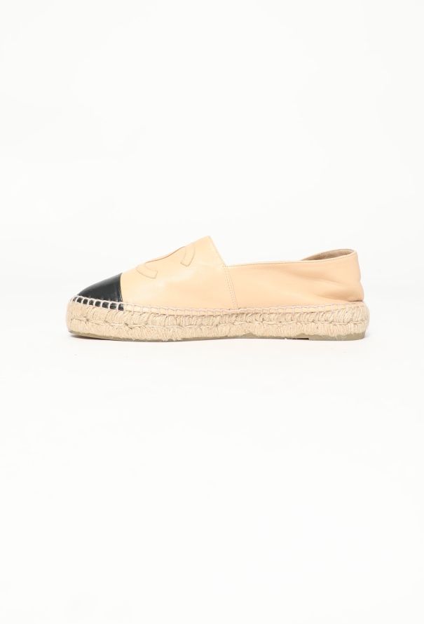 Chanel Bicolor 'CC' Leather Espadrilles - 5