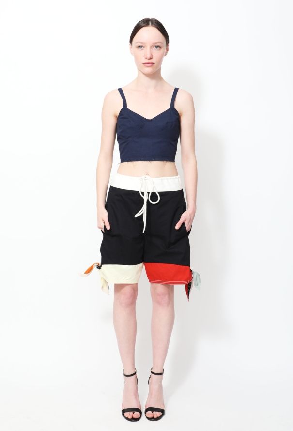 Chloé S/S 2017 Colorblock Tie Shorts - 1