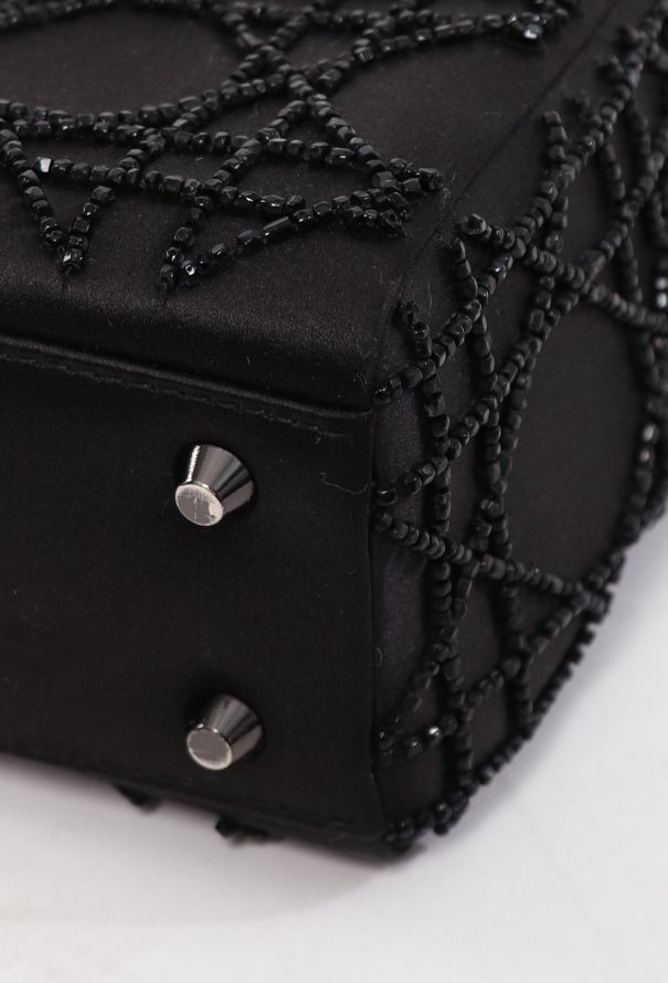 Dior '90s Mini Lady Dior  Satin Cannage Bag - 8