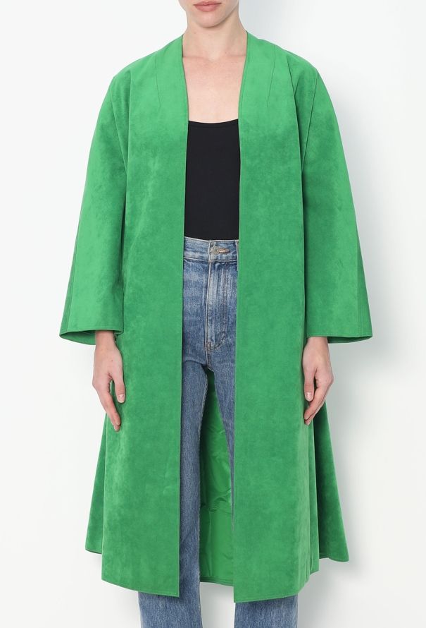 Halston Early '70s Ultrasuede Swing Coat - 1