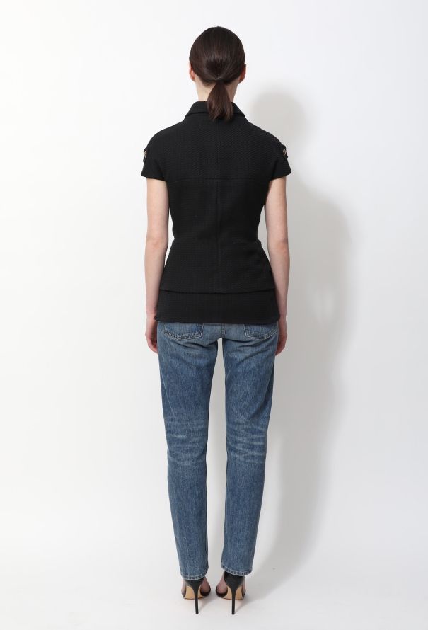 Chanel CC' Tweed Sleeveless Top - 3