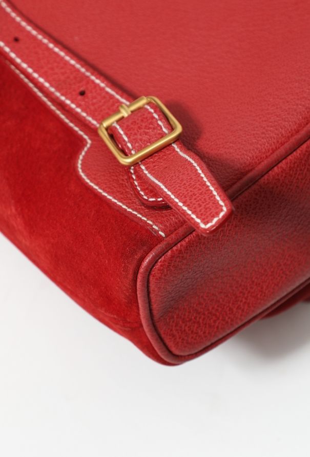 Gucci '90s Suede Bamboo Backpack - 10