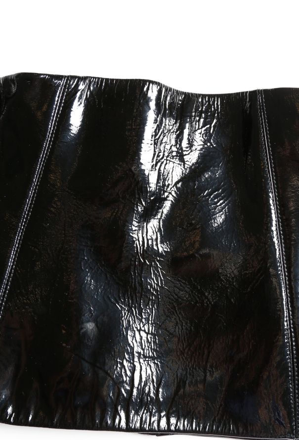 Chanel F/W 2001 Patent Corset Skirt - 8